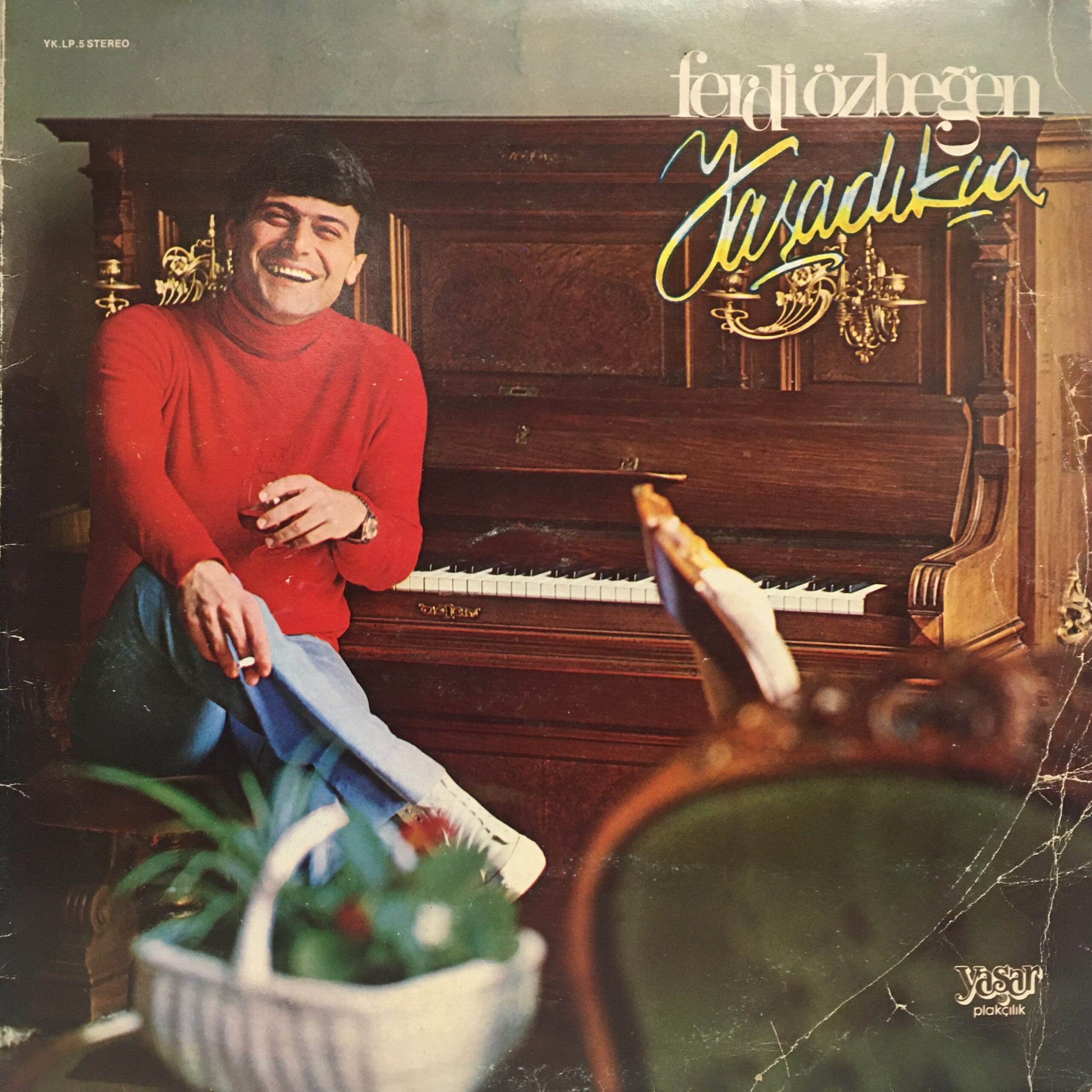 016 FERDİ ÖZBEĞEN-YAŞADIKÇA (KİMBİLİR-AŞKIMIZ ESKİ BİR ROMAN VB.) KERVAN PLAK - Görsel 1