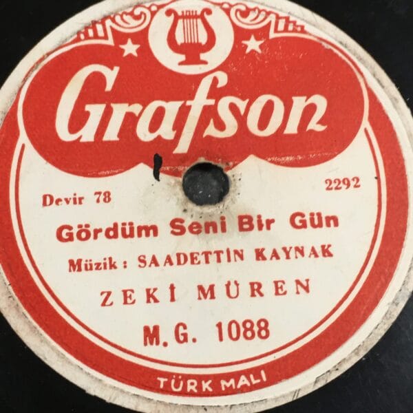 ZEKİ MÜREN-GÖRDÜM SENİ BİR GÜN-AYŞE KIZ- TAŞ PLAK