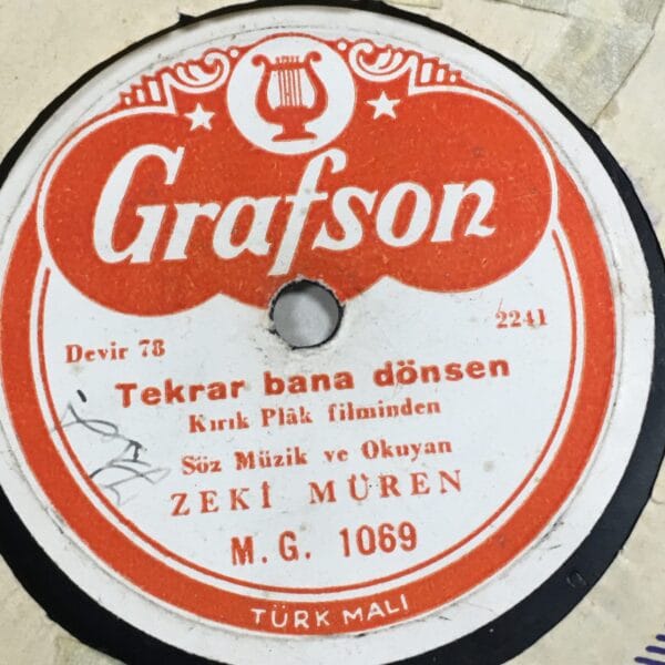 ZEKİ MÜREN-TEKRAR BANA DÖNSEN-ANLADIM SEVMİYECEKSİN- TAŞ PLAK