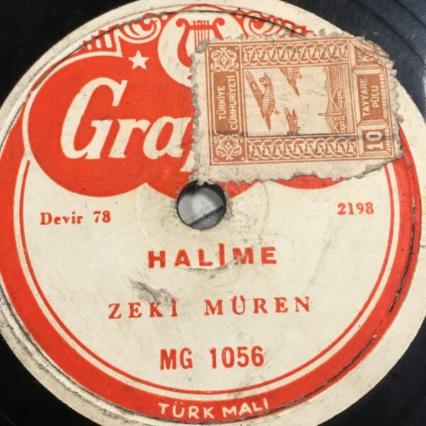 ZEKİ MÜREN-HALİME-GÜLE SOR BÜLBÜLE SOR-TAŞ PLAK