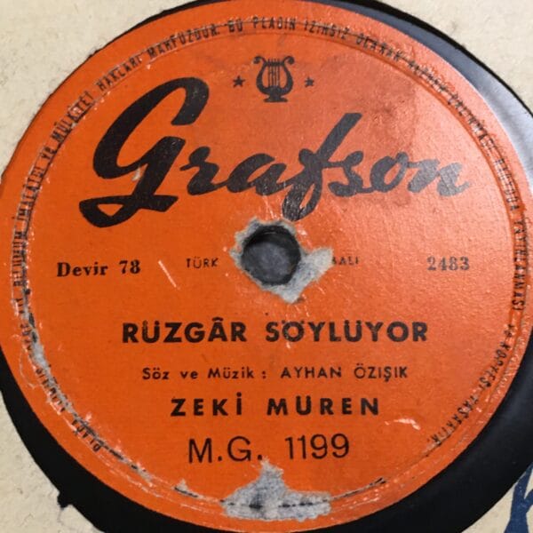 ZEKİ MÜREN-RÜZGAR SÖYLÜYOR-YANA YANA KUL OLDUM-TAŞ PLAK