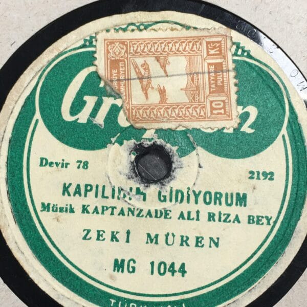 ZEKİ MÜREN-KAPILDIM GİDİYORUM-ÇAYA İNER AĞLARIM-TAŞ PLAK