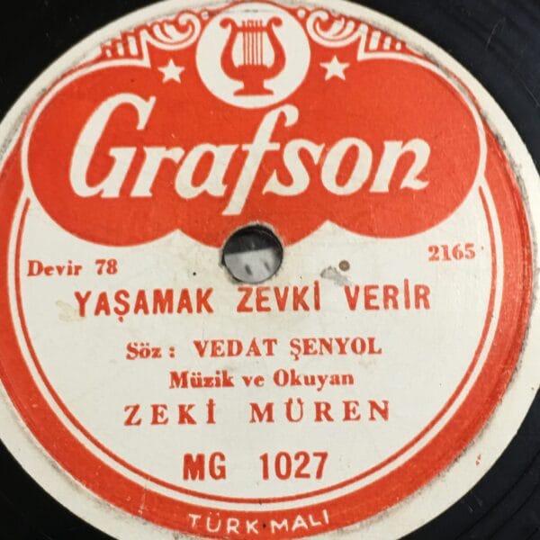 ZEKİ MÜREN-SU AKAR ŞIRIL ŞIRIL-YAŞAMAK ZEVKİ VERİR-TAŞ PLAK