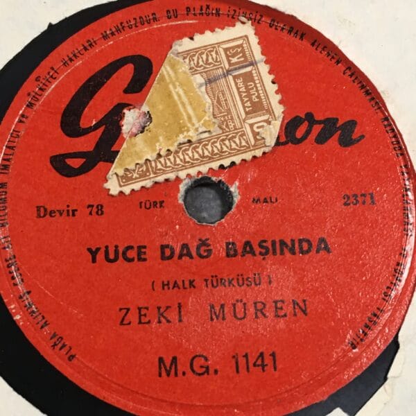 ZEKİ MÜREN-BİR BİTMEZ ÇİLEDİR-YÜCE DAĞ BAŞINDA-TAŞ PLAK