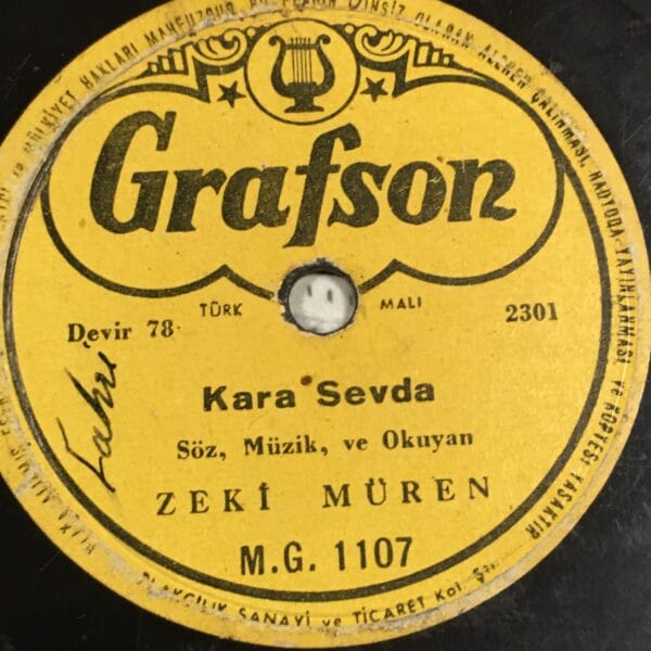 ZEKİ MÜREN-KADER-KARA SEVDA-TAŞ PLAK