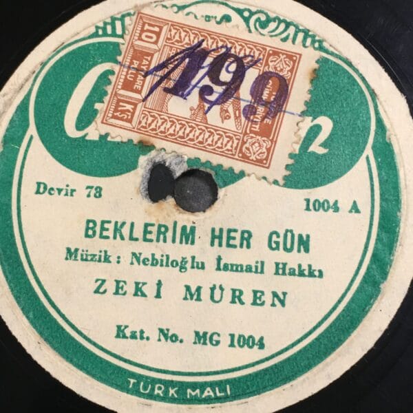 ZEKİ MÜREN-BEKLERİM HER GÜN-SONSUZ ATEŞ-TAŞ PLAK