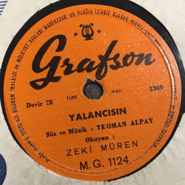 ZEKİ MÜREN-YALANCISIN-MAZİMİ UNUT-TAŞ PLAK