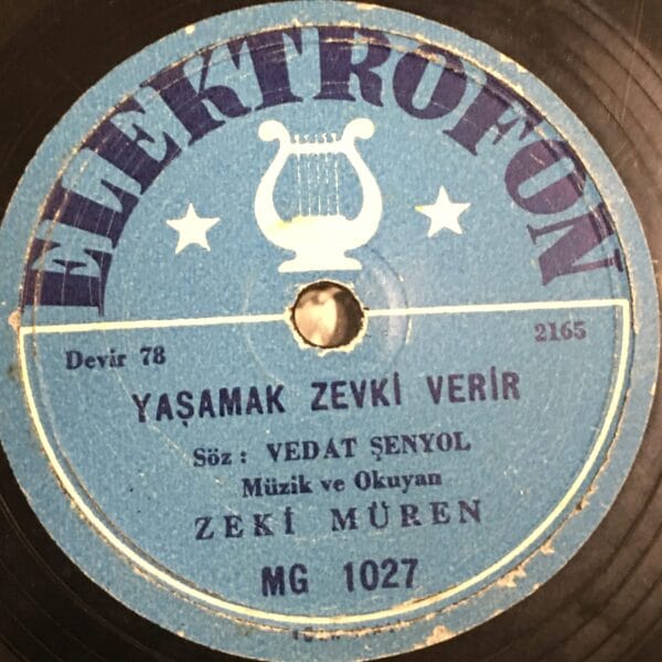 ZEKİ MÜREN -SU AKAR ŞIRIL ŞIRIL-YAŞAMAK ZEVKİ VERİR-TAŞ PLAK