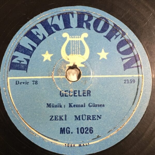 ZEKİ MÜREN-AŞKIN GÖZYAŞLARI-GECELER-TAŞ PLAK