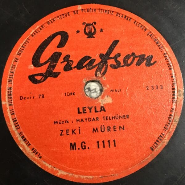 ZEKİ MÜREN-LEYLA-ALDATTIN BENİ-TAŞ PLAK
