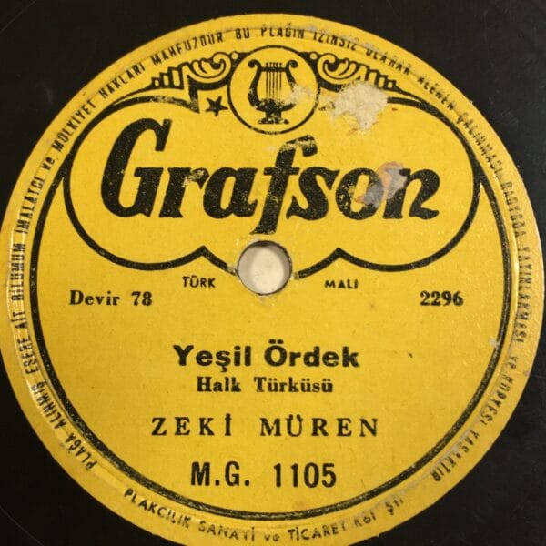 ZEKİ MÜREN-YEŞİL ÖRDEK-BAHÇELERE GELDİ BAHAR-TAŞ PLAK