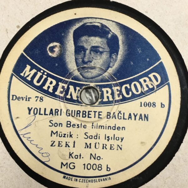 ZEKİ MÜREN-YOLLARI GURBETE BAĞLAYAN-BİR KIR ÇİÇEĞİ-MÜREN RECORD-TAŞ PLAK